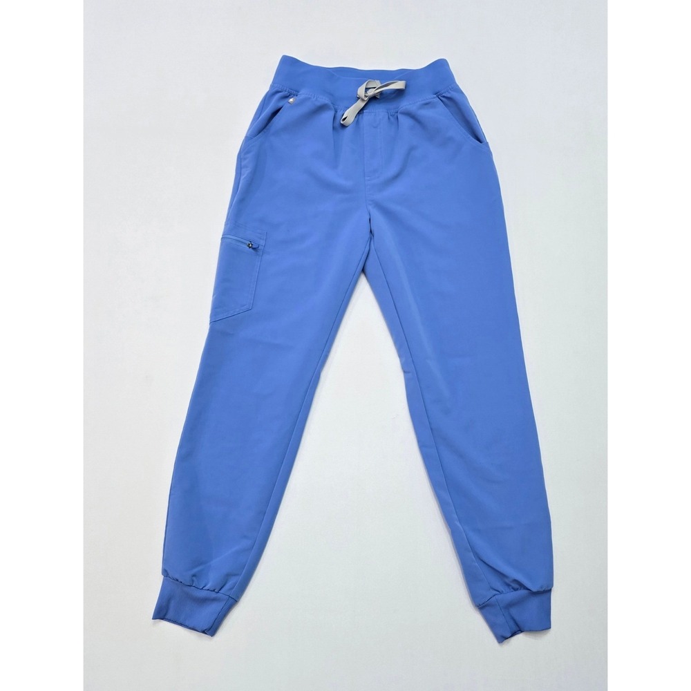FIGS HW Zamora Jogger Scrub Pants Blue High Waisted S 1000207